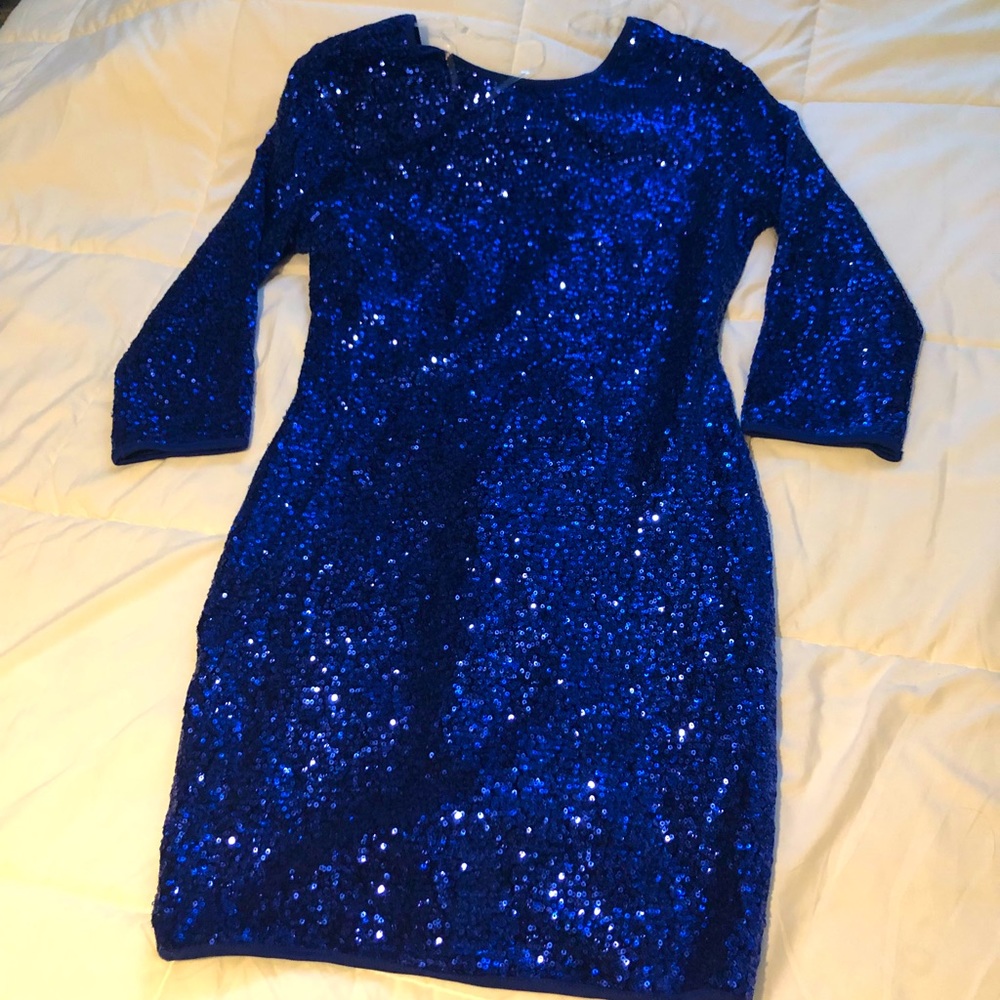 sapphire sequins dress